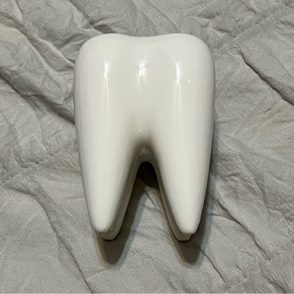 Ceramic tooth planter holder NEW - Picture 2 of 3